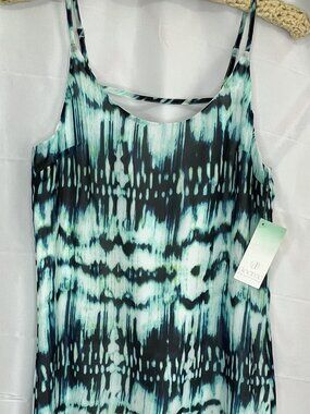 NWT Women's Green Blue White Summer Top Dress By Decree Size Small